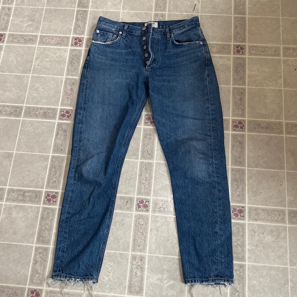 Agolde straight button fly jeans 27